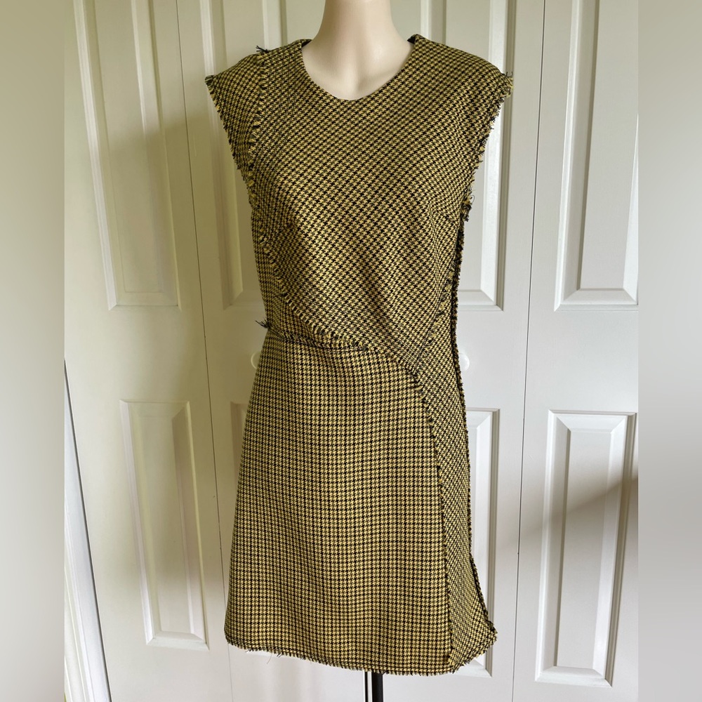 3.1 PHILLIP LIM Yellow Wool Sleeveless Dress 2 NWT